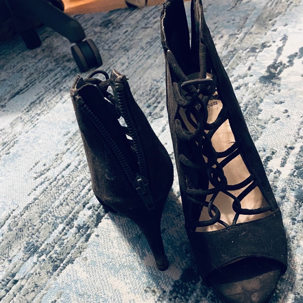 black heels